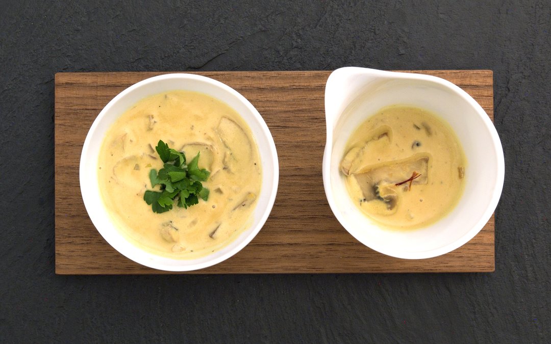 Champignon-Safran-Sauce