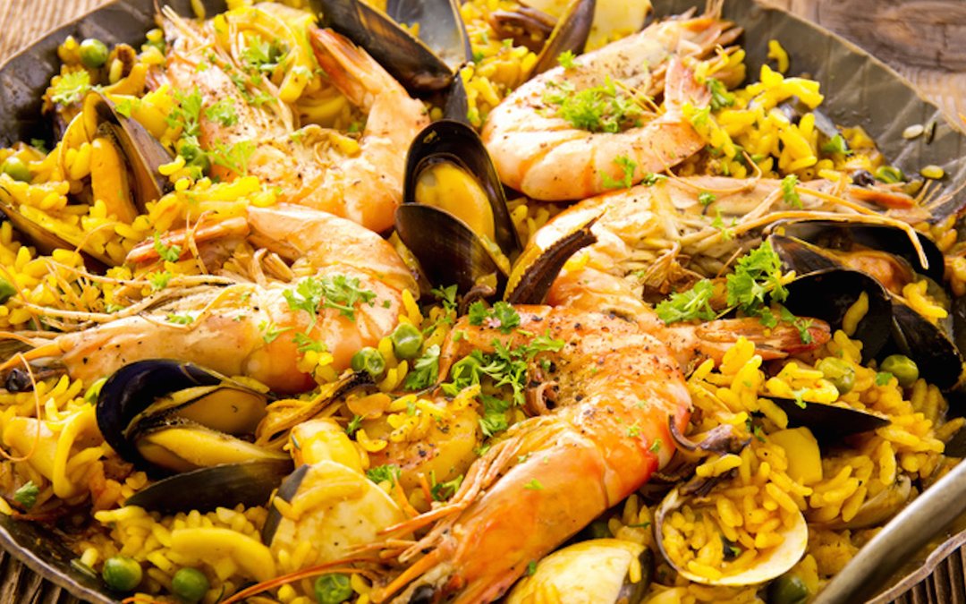 Safran in der Paella